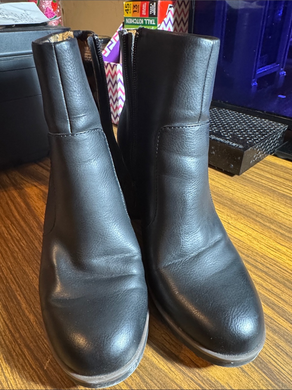Kork-Ease Black Leather Men's Ankle Boots